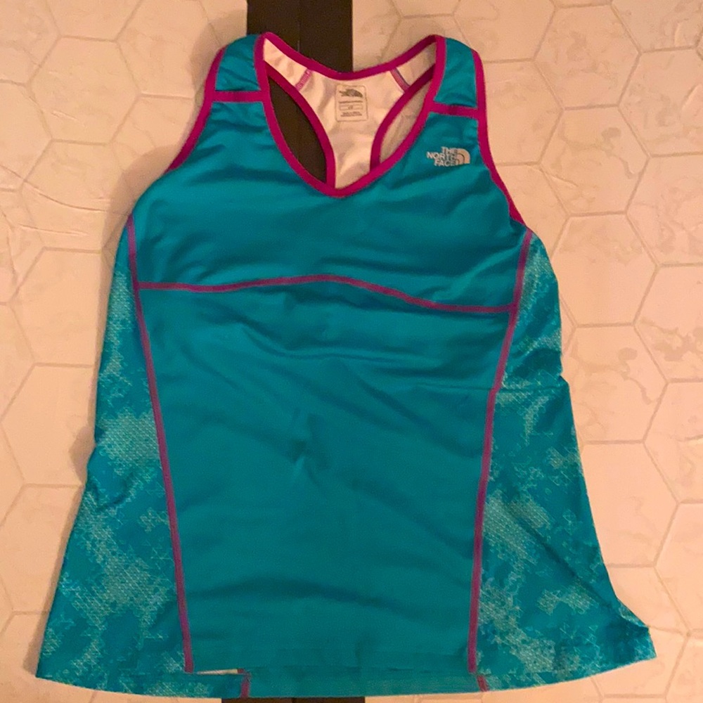 North Face tank top.